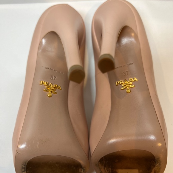 Prada Nude/Pink Patten Platform Stiletto - Picture 5 of 5